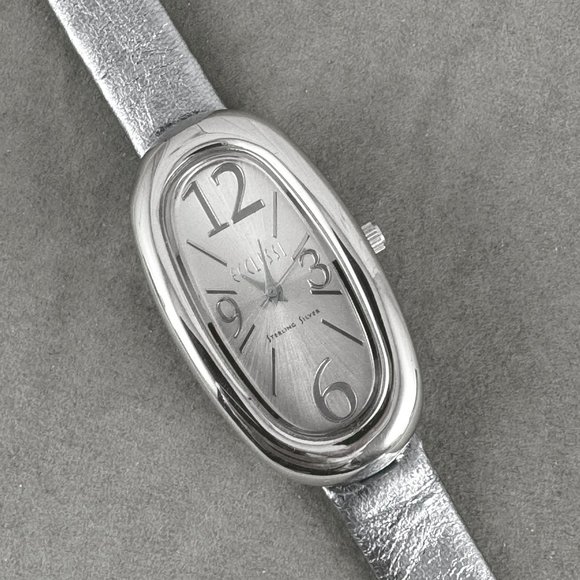 Vintage Electric Blue Sterling Silver Ecclissi Watch - Picture 4 of 8